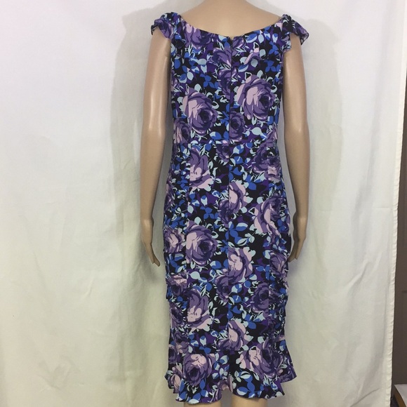Nanette Lepore dress 8 silk floral sleeveless - Picture 4 of 8
